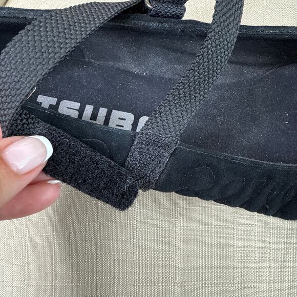 TSUBO Women's Juba Suede Leather Quilted Mary Jane Kitten Heels Size 8 Black‎ - Picture 4 of 10